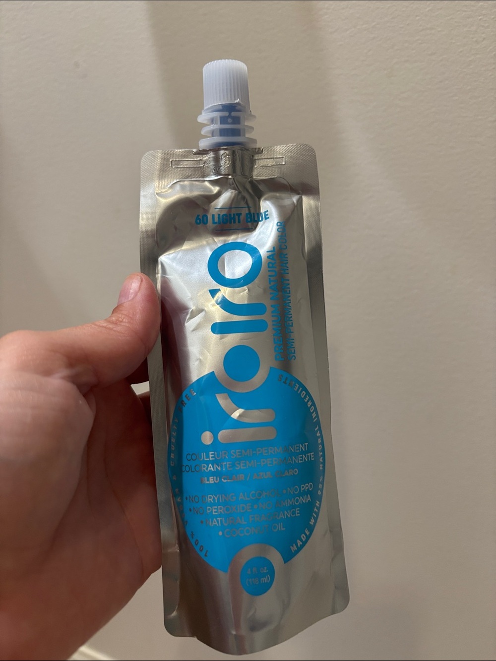 Free with purchase! Light blue semi-permanent hair color